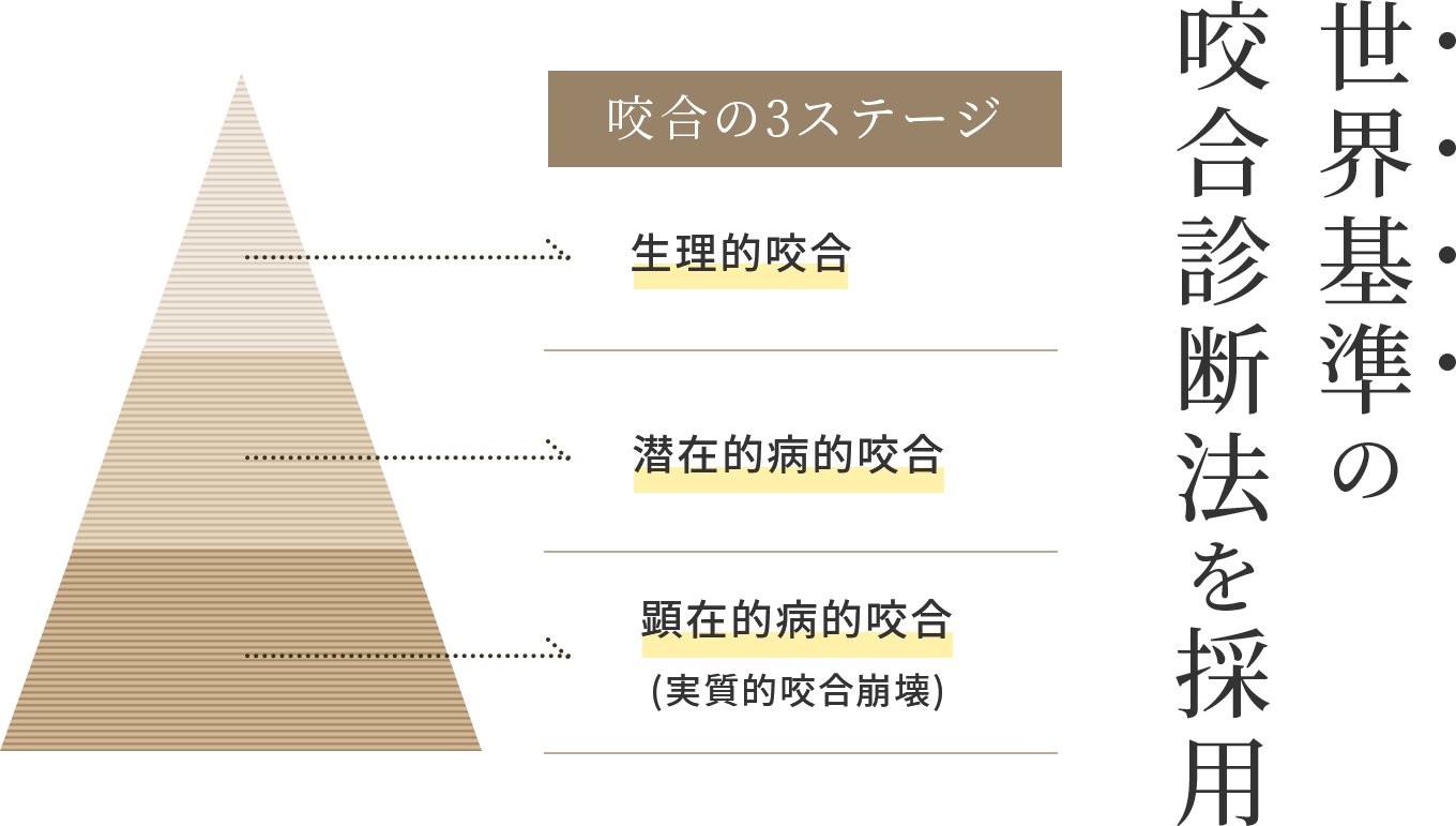 世界基準の咬合診断法を採用